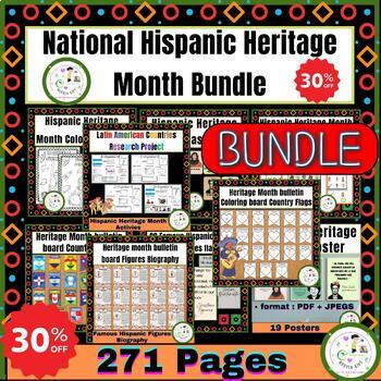 Preview of National Hispanic Heritage Month Bundle
