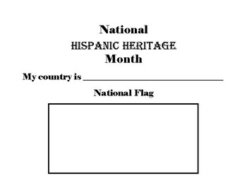 Preview of National Hispanic Heritage Month Project
