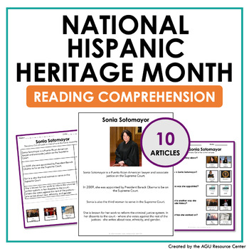 Preview of National Hispanic Heritage Month | Reading Comprehension | Special Education
