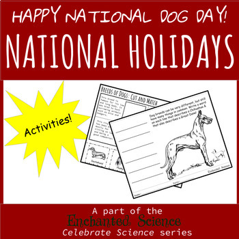 Preview of National Holiday Dog Activities - Animals - Easy Morning Work - Science