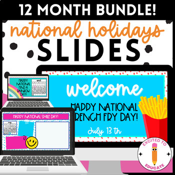 Preview of National Holidays Daily Google Slides Templates *BUNDLE* | Digital Resource