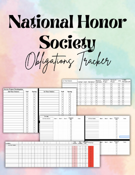 Preview of National Honor Society Obligation Tracker