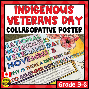 Preview of National Indigenous Veterans Day Collaborative Poster | Remembrance Day Canada