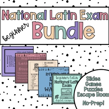 Preview of National Latin Exam NLE Prep Bundle