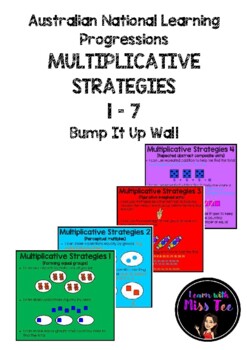 Preview of National Learning Progressions Multiplicative Strategies Bump It Up Wall Colour