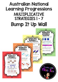 Preview of National Learning Progressions Multiplicative Strategies BumpItUpWall (linen)