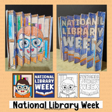 National Library Week Activities Coloring Page Bulletin Bo