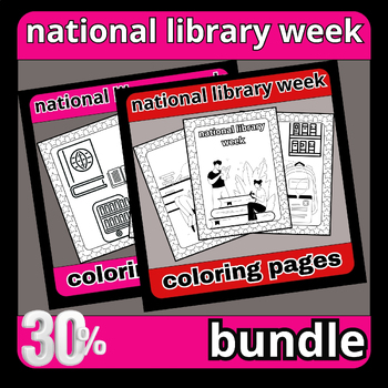 Preview of National Library Week Coloring Pages