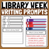 National Library Week coloring Writing Prompts, library we