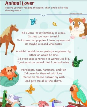 National Love Your Pet Day Activities - ELA & Math by Workybooks