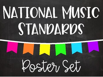 Preview of National Music Standards - Chalkboard Brights
