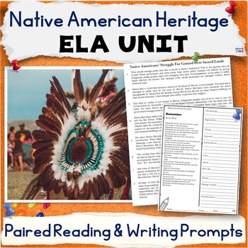 Preview of National Native American Heritage Unit, Reading Activity Packet, Writing Prompts