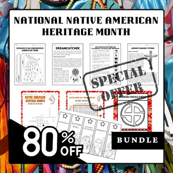 Preview of National Native American Heritage Month Work Packets Bundle - Black Friday Sale