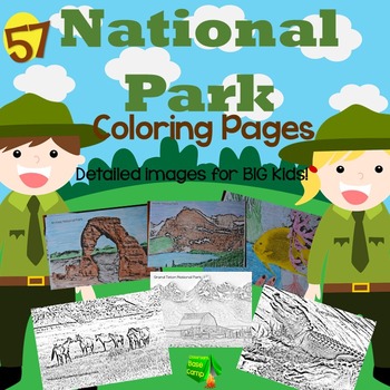 Preview of National Park Coloring Pages