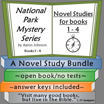 Preview of National Park Mystery Series Novel Studies Bundle