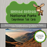 National Park Non-Fiction Comprehension Task Cards