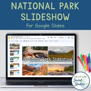 Preview of National Park Slideshow and Notes Sheets | All 63 Parks Included