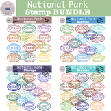 National Park Stamp Clip Art Bundle