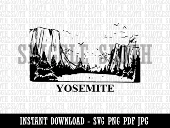 Cut File Personal and Commercial Use Free Yosemite Svg