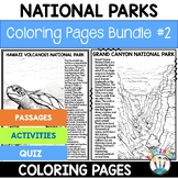 National Parks Activities Coloring Pages Bundle #2: Evergl