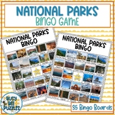 National Parks Bingo Game - 35 Cards - National Park Week