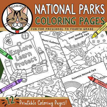 Preview of National Parks Coloring Pages