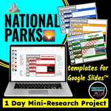 National Parks Earth Day Activity 1 Day Mini-Research Goog