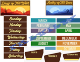 National Parks Months & Days Decor