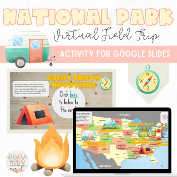 Preview of National Parks Music Virtual Field Trip for Google Slides  
