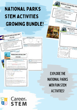 Preview of National Parks STEM Activities GROWING BUNDLE, elementary STEM lessons!