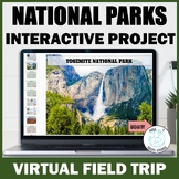 Social Studies projects end of year: National Parks postca