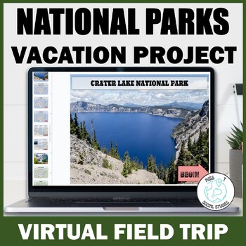 Preview of National Parks vacation project: End of the year social studies activities