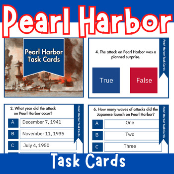 Preview of National Pearl Harbor Remembrance Day • Pearl Harbor Task Cards