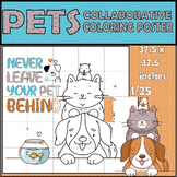 National Pet Month Collaborative Coloring Oversized Poster