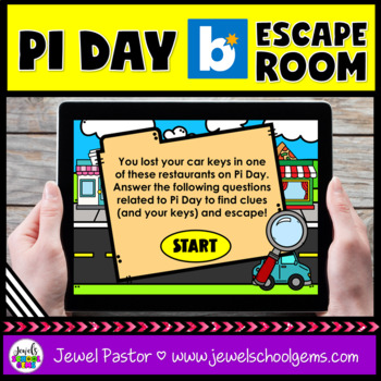 Preview of National Pi Day Escape Room Boom Cards | Trivia Questions DIGITAL Activity