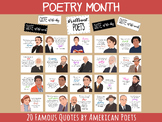 National Poetry Month Bulletin Board, 20 American Poets, F