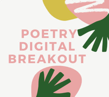 Preview of National Poetry Month Digital Breakout Escape Room