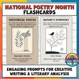 National Poetry Month Flashcards Engaging Prompts for Writ