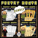 National Poetry Month Mcoloring Sheets, Bookmarks,BINGO Ga