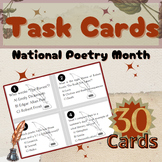 National Poetry Month Task Cards for Creative Minds | Inte