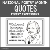 National Poetry Month / poetry quotes / poetry expressions