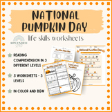 National Pumpkin Day NO PREP: Life Skills Special Educatio
