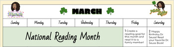 Preview of National Reading Month Challenge 2024