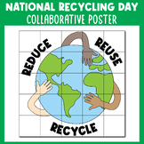 National Recycling Day Collaborative Poster Art Coloring p