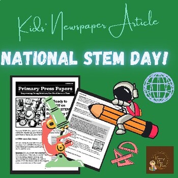Preview of National STEM Day: 'STEM-tastic Explorations' – Reading & FUN Activity for Kids