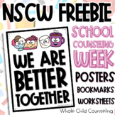 National School Counseling Week NSCW 2024 Posters and Bull