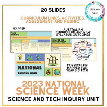 Preview of National Science Week 2023 Australia Science and Tech Unit Plan Years 3-6