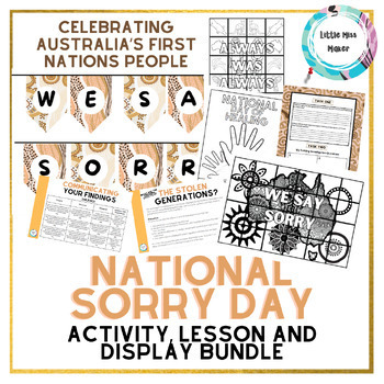 Preview of National Sorry Day Australia First Nations Bundle Activities, Lesson, Displays