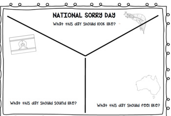 Preview of National Sorry Day Australia Graphic Thinking Organiser