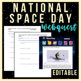 National Space Day - WebQuest (No Prep/Editable)